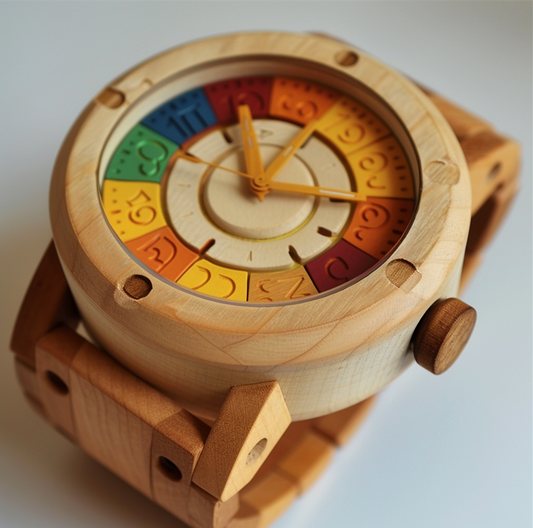 Colorful Numbers Wooden Children's Watch