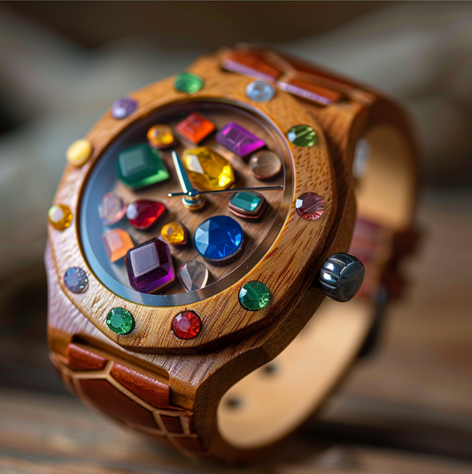 Gemstone Fantasy Wooden Children's Watch