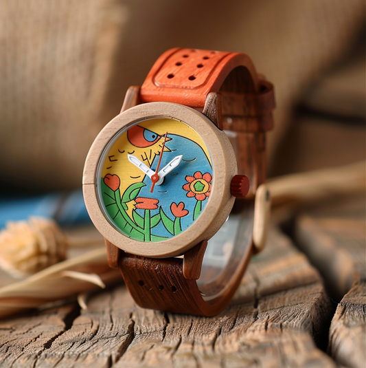 Garden Delight Wooden Children's Watch