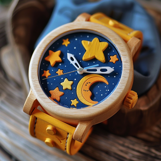 Celestial Dreams Wooden Children's Watch